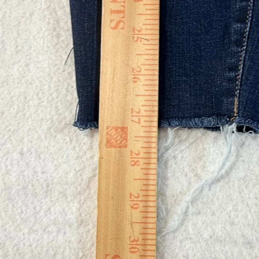 KUT from the Kloth Donna Jeans Womens 10 High Rise Ankle Skinny Dark Wash Blue